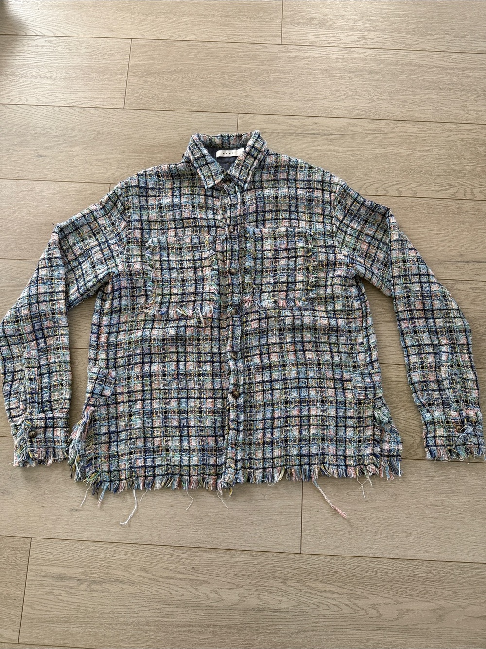 MNML Multicolor Tweed Shirt Jacket